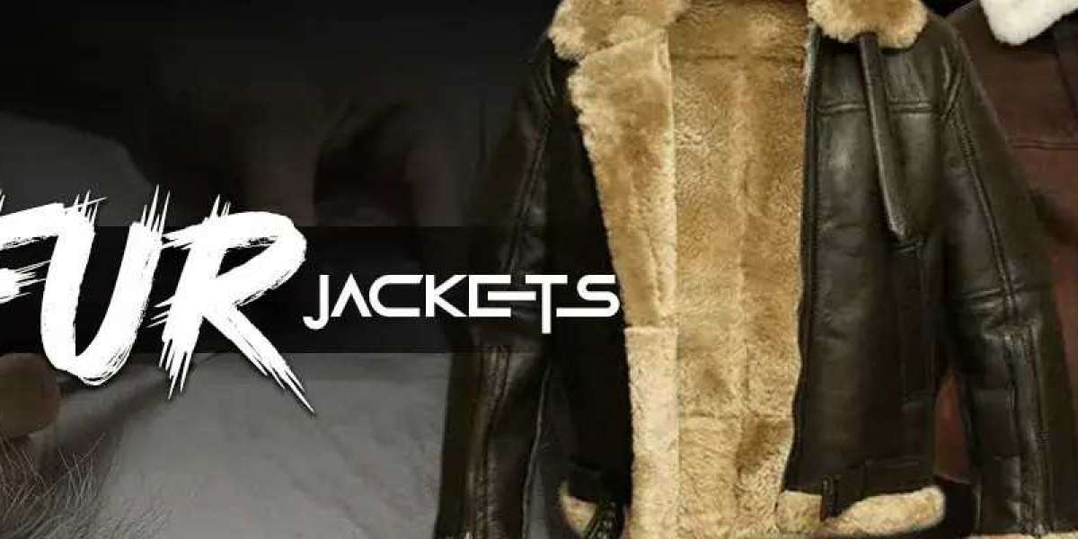 Leather fur jacket