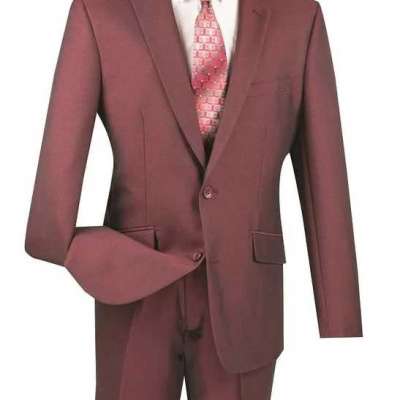 Order Men's Burgundy Slim Fit Suit Texture Fabric S2RK-7 Profile Picture