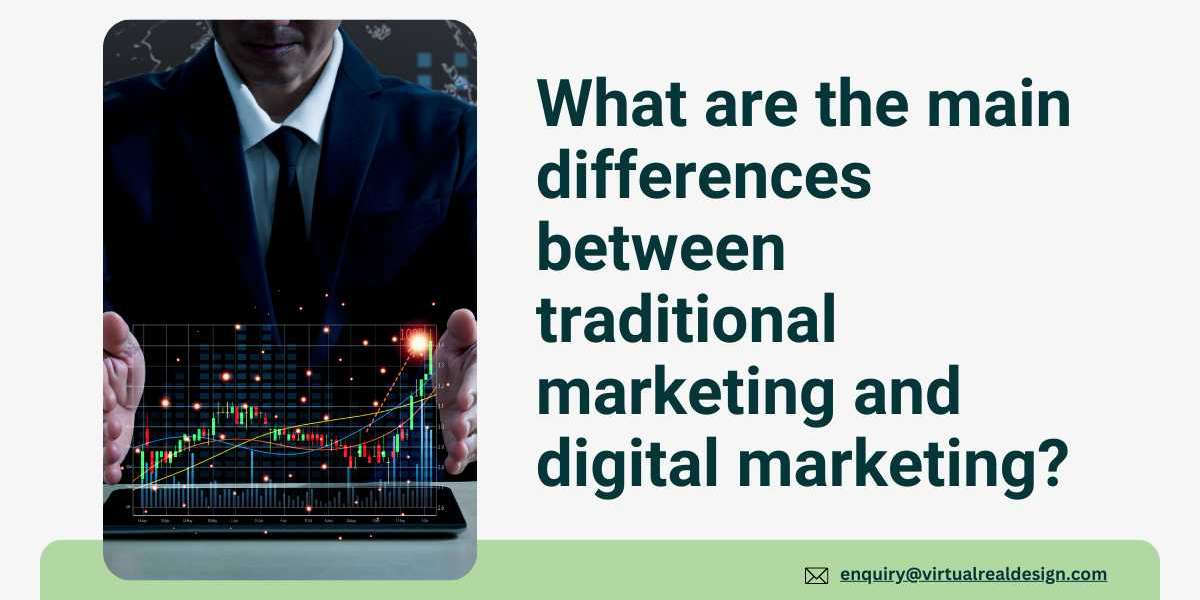 What are the main differences between traditional marketing and digital marketing?